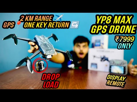 YP8 Max GPS Drone with 4.5″ Screen Remote & Obstacle Avoidance